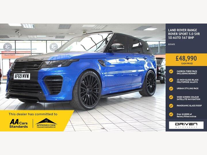 Land Rover RANGE ROVER SPORT 5.0 P575 V8 SVR Auto 4WD Euro 6 (s/s) 5dr