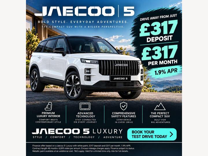JAECOO 5 1.6T Luxury DCT Euro 6 (s/s) 5dr