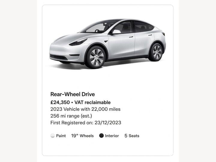 Tesla Model Y Auto RWD 5dr