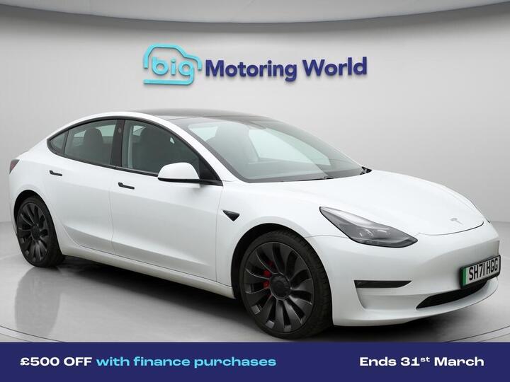 Tesla Model 3 (Dual Motor) Performance Auto 4WDE 4dr (Performance Upgrade)