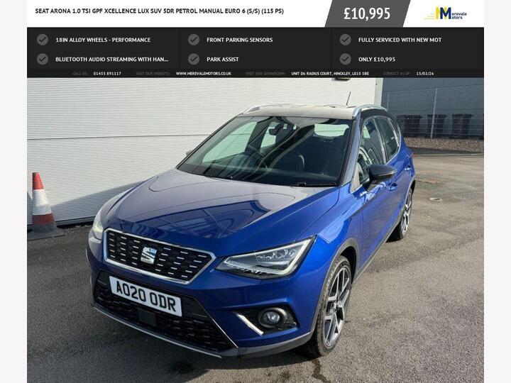 SEAT ARONA 1.0 TSI XCELLENCE Lux Euro 6 (s/s) 5dr