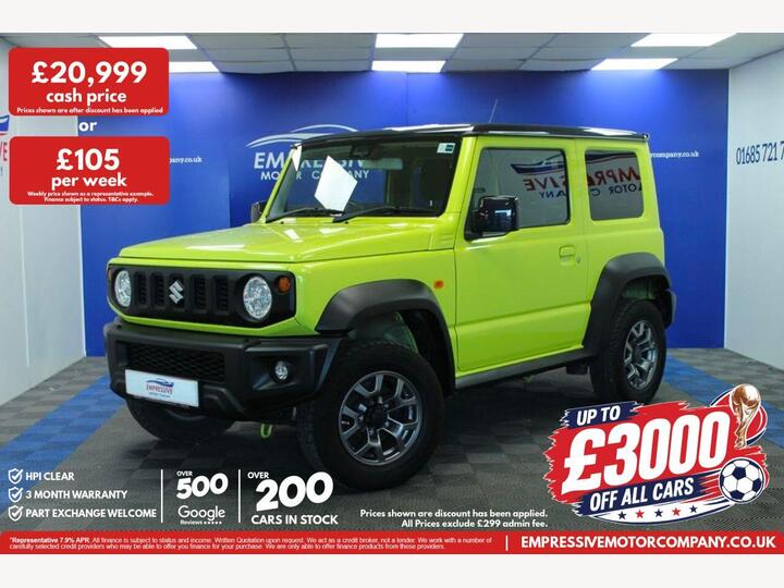 Suzuki JIMNY 1.5 SZ5 ALLGRIP Euro 6 3dr