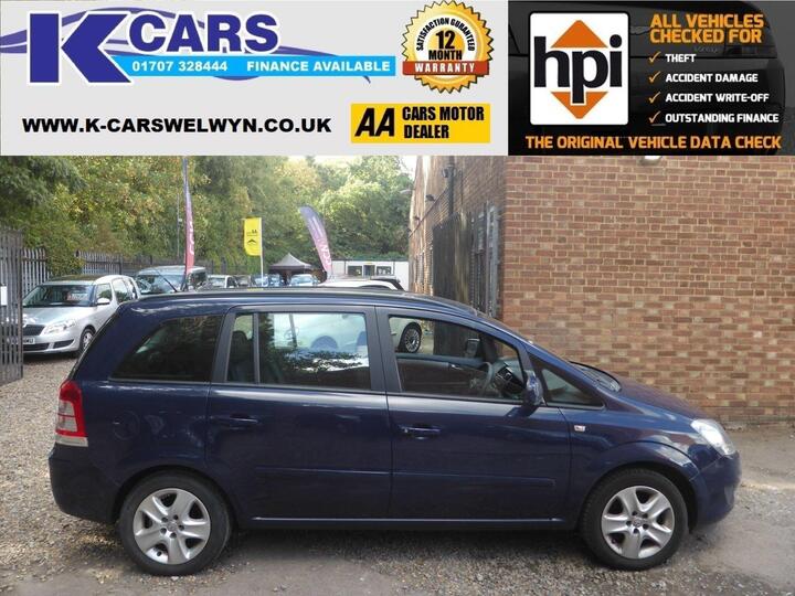 Vauxhall Zafira 1.6 16V Exclusiv Euro 5 5dr
