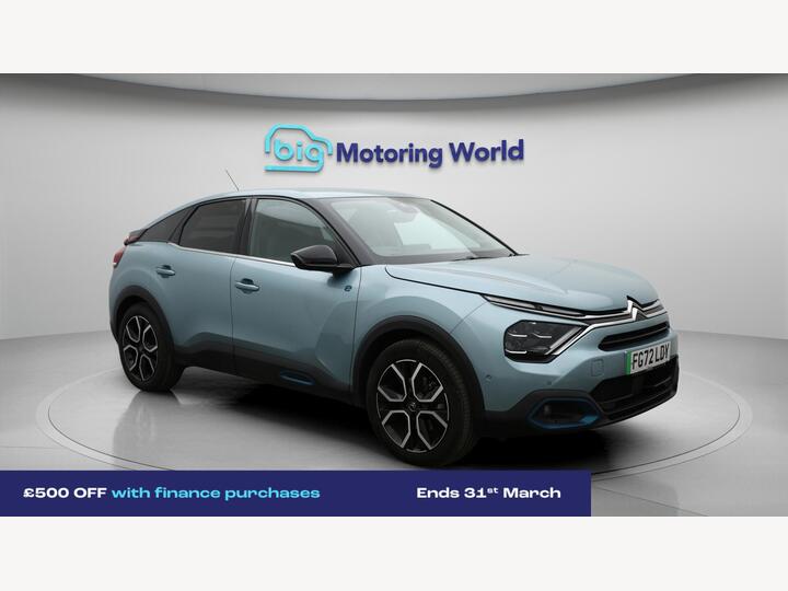 Citroen E-C4 50kWh Shine Plus Auto 5dr (7.4kW Charger)