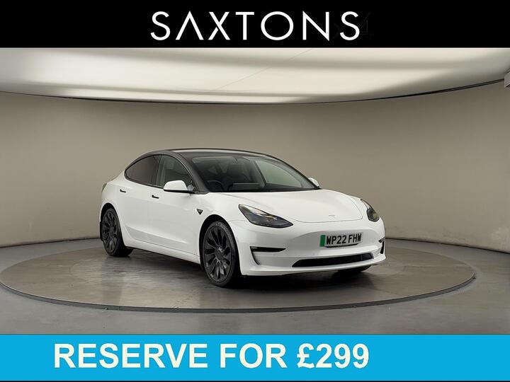 Tesla Model 3 (Dual Motor) Performance Auto 4WDE 4dr (Performance Upgrade)