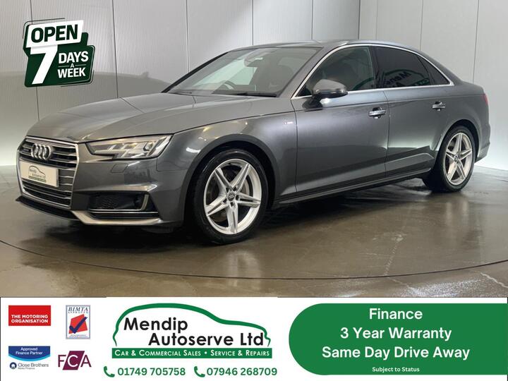 Audi A4 2.0 TFSI S Line Saloon 4dr Petrol S Tronic Quattro Euro 6 (s/s) (252 Ps)