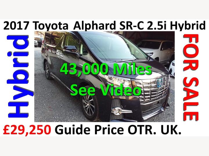 Toyota Alphard Hybrid SR-C 2.5i Auto 4 WD