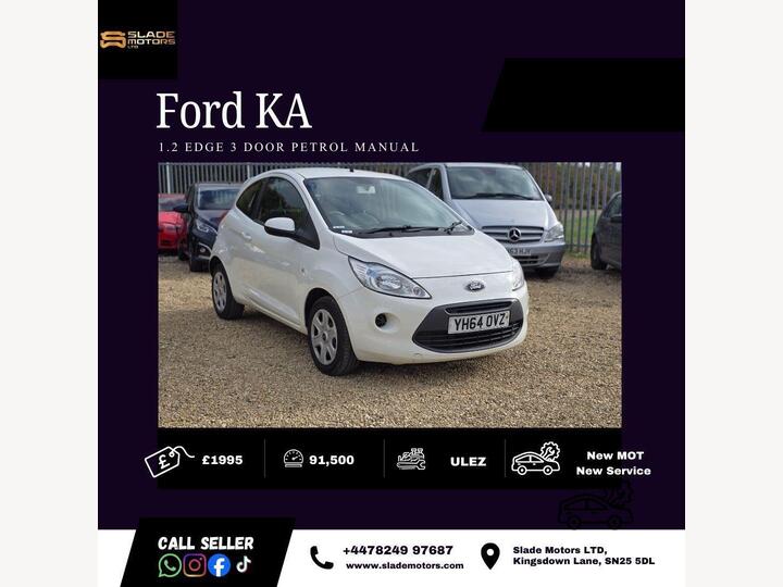 Ford Ka 1.2 Edge Euro 5 (s/s) 3dr