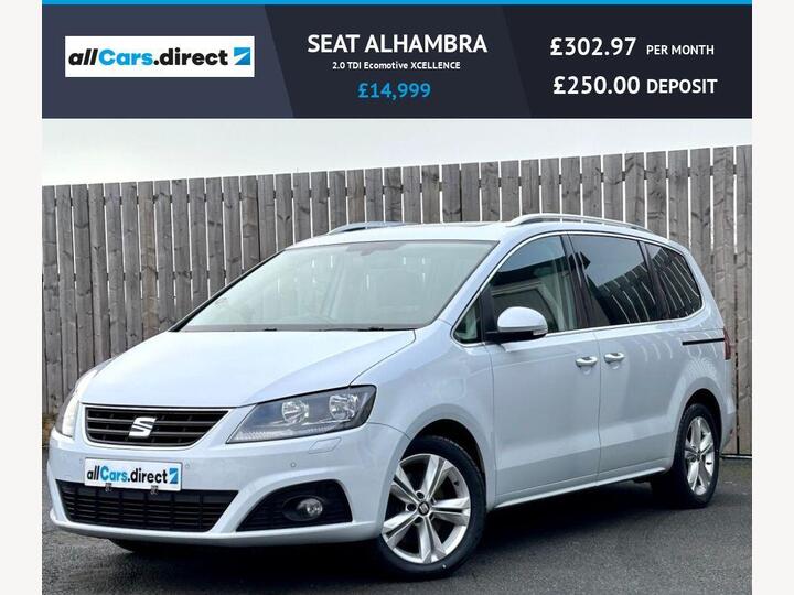 SEAT ALHAMBRA 2.0 TDI Ecomotive XCELLENCE Euro 6 (s/s) 5dr SEAT ALHAMBRA 2.0 TDI Ecomotive XCELLENCE Euro 6 (s/s) 5dr