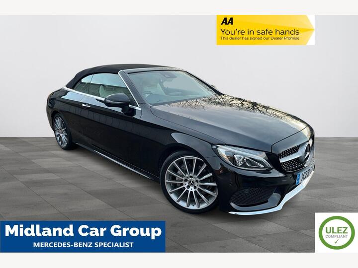 Mercedes-Benz C Class 2.0 C200 AMG Line (Premium Plus) Cabriolet G-Tronic+ Euro 6 (s/s) 2dr
