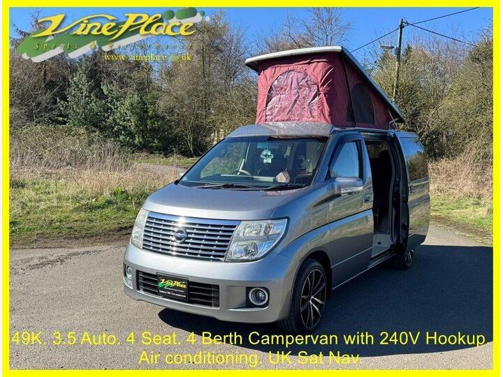 Nissan ELGRAND 3.5, Auto, V-P Diamond, 4 Seat, 4 Berth Campervan +Corian Worktops+Car Play