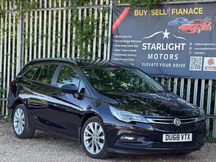 Vauxhall Astra 1.0i Turbo EcoTEC Tech Line Nav Sports Tourer Euro 6 (s/s) 5dr