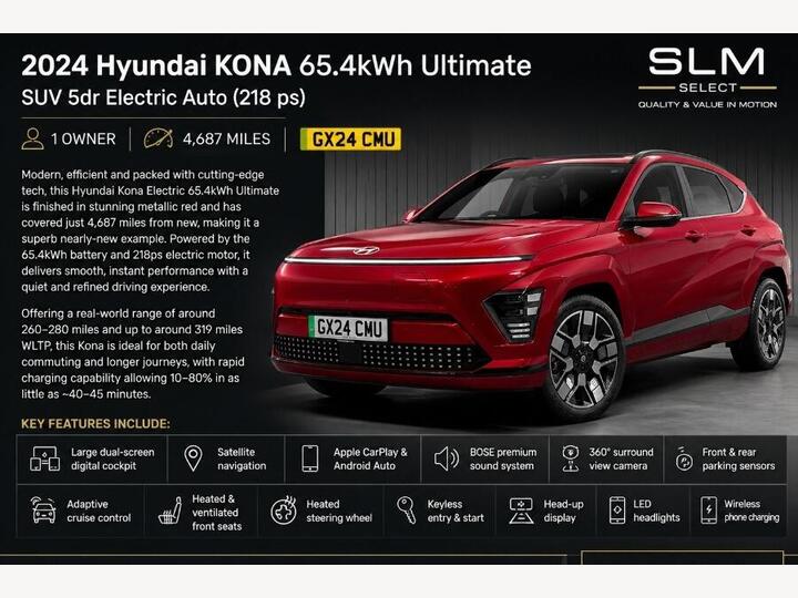 Hyundai KONA 65.4kWh Ultimate Auto 5dr