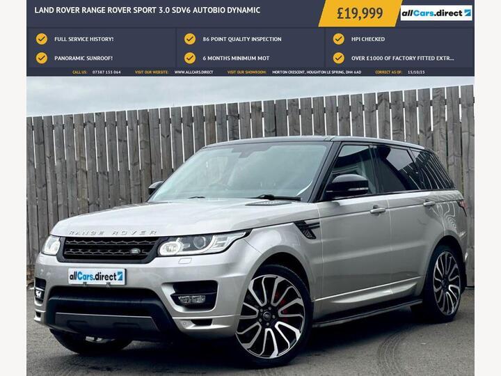 Land Rover RANGE ROVER SPORT 3.0 SD V6 Autobiography Dynamic Auto 4WD Euro 6 (s/s) 5dr