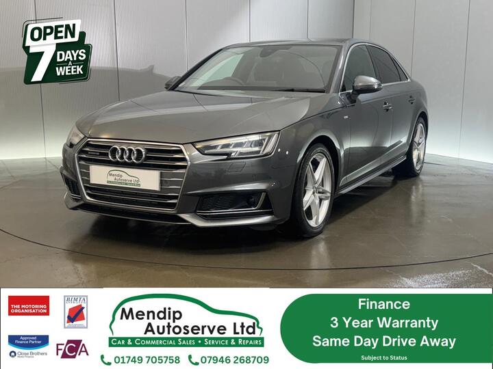Audi A4 2.0 TFSI S Line Saloon 4dr Petrol S Tronic Quattro Euro 6 (s/s) (252 Ps)