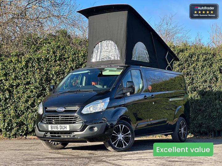 Ford Transit Custom Camper Limited 4 Berth Pop Top Carbon Fibre Roof NO VAT