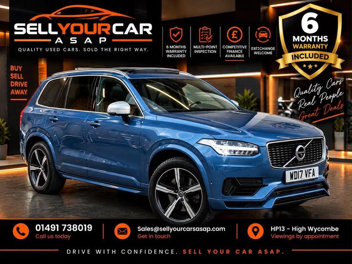 Volvo XC90 2.0h T8 Twin Engine 10.4kWh R-Design Pro Auto 4WD Euro 6 (s/s) 5dr
