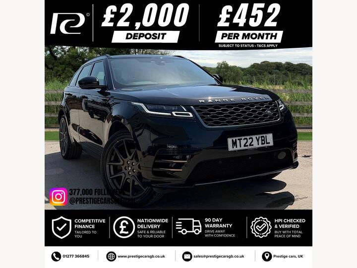 Land Rover RANGE ROVER VELAR 2.0 D200 MHEV R-Dynamic HSE Auto 4WD Euro 6 (s/s) 5dr