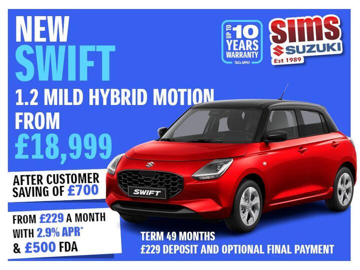 Suzuki Swift 1.2 MHEV Motion Euro 6 (s/s) 5dr