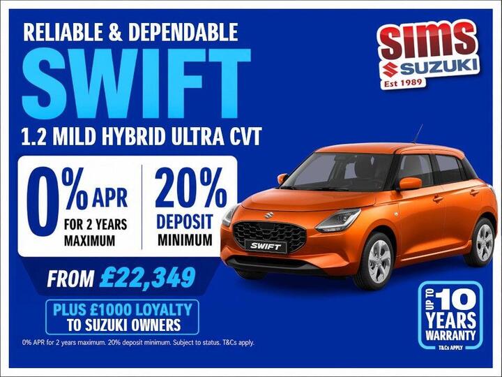 Suzuki Swift 1.2 MHEV Ultra CVT Euro 6 (s/s) 5dr