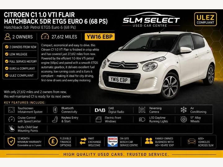 Citroen C1 1.0 VTi Flair ETG5 Euro 6 5dr