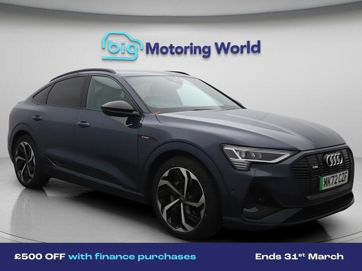 Audi E-tron 50 Black Edition Sportback Auto Quattro 5dr 71.2kWh (11kW Charger)