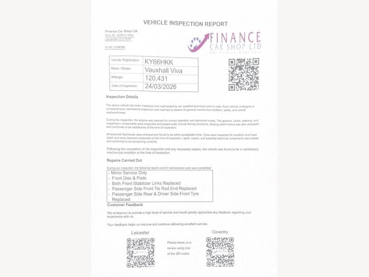 Vauxhall Viva 1.0i SE Euro 6 5dr (a/c)