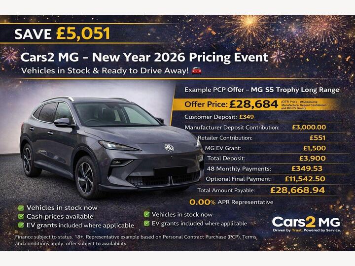 MG MGS5 64kWh Trophy Long Range Auto 5dr