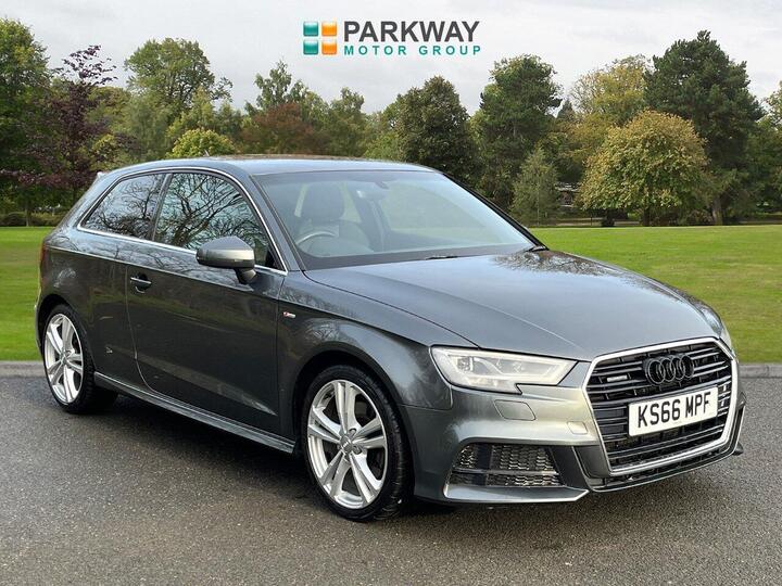 Audi A3 2.0 TDI S Line S Tronic Auto 6Spd Quattro Euro 6 (s/s) 3dr
