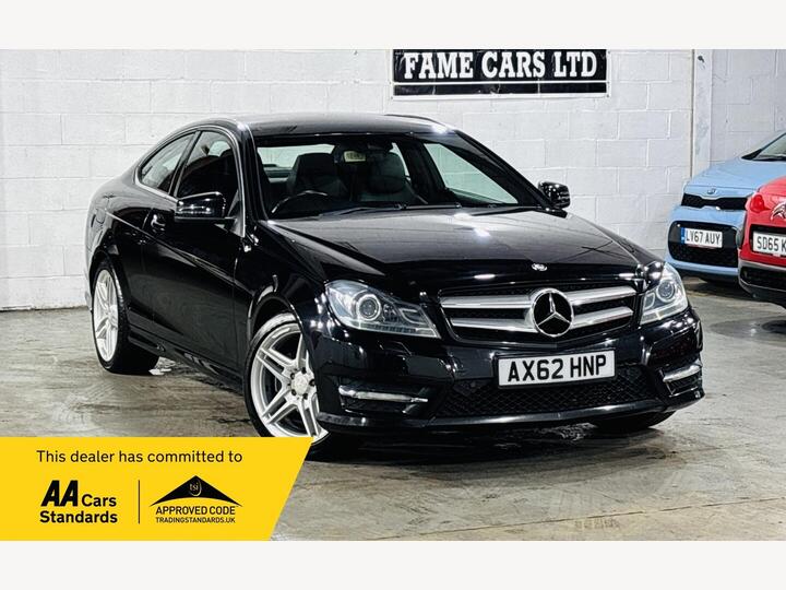 Mercedes-Benz C Class 1.6 C180 BlueEfficiency AMG Sport G-Tronic+ Euro 5 (s/s) 2dr Mercedes-Benz C Class 1.6 C180 BlueEfficiency AMG Sport G-Tronic+ Euro 5 (s/s) 2dr