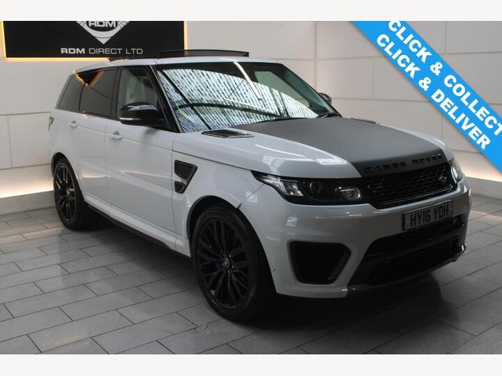 Land Rover RANGE ROVER SPORT 5.0 V8 SVR Auto 4WD Euro 6 (s/s) 5dr Land Rover RANGE ROVER SPORT 5.0 V8 SVR Auto 4WD Euro 6 (s/s) 5dr