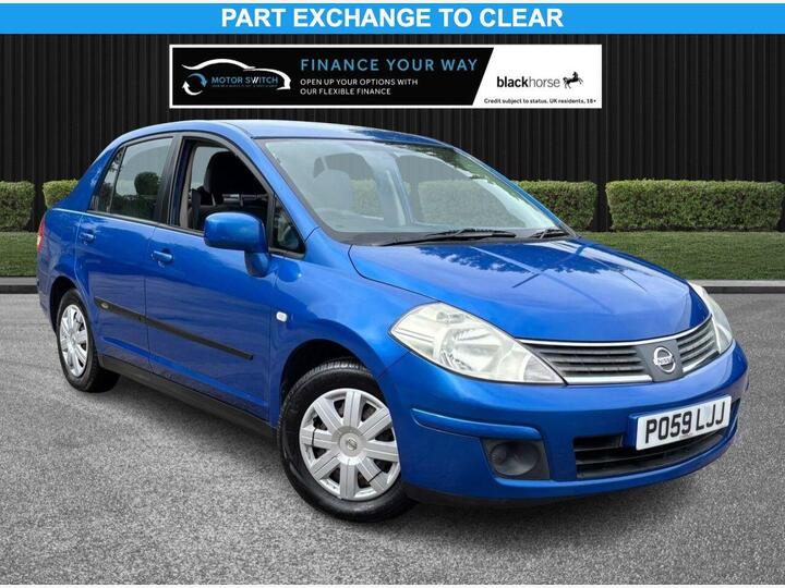 Nissan TIIDA 1.6L PETROL 4DR BLUE MOT UNTIL 08TH MAY 2027