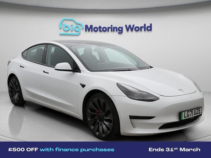 Tesla Model 3 (Dual Motor) Performance Auto 4WDE 4dr (Performance Upgrade)