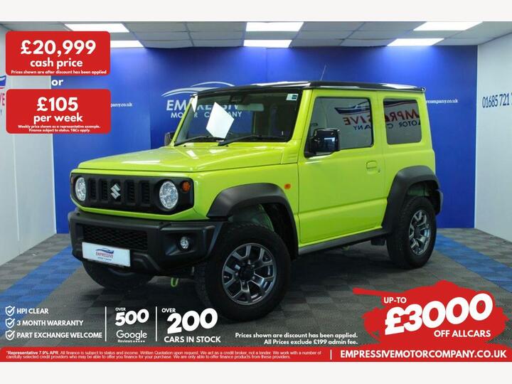 Suzuki JIMNY 1.5 SZ5 ALLGRIP Euro 6 3dr
