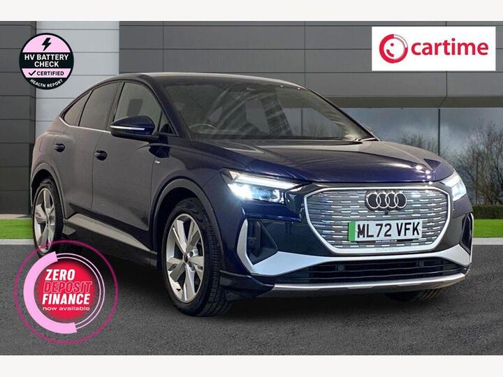 Audi Q4 E-TRON 35 S Line Sportback Auto 5dr 55kWh Audi Q4 E-TRON 35 S Line Sportback Auto 5dr 55kWh