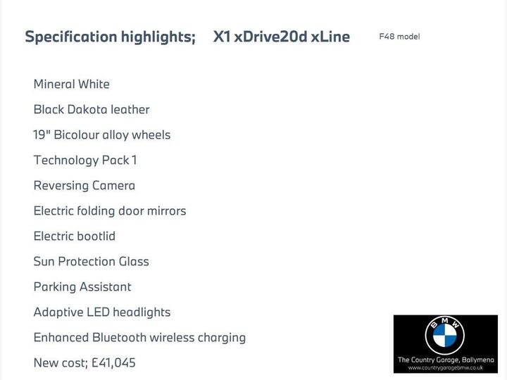 BMW X1 2.0 20d XLine Auto XDrive Euro 6 (s/s) 5dr