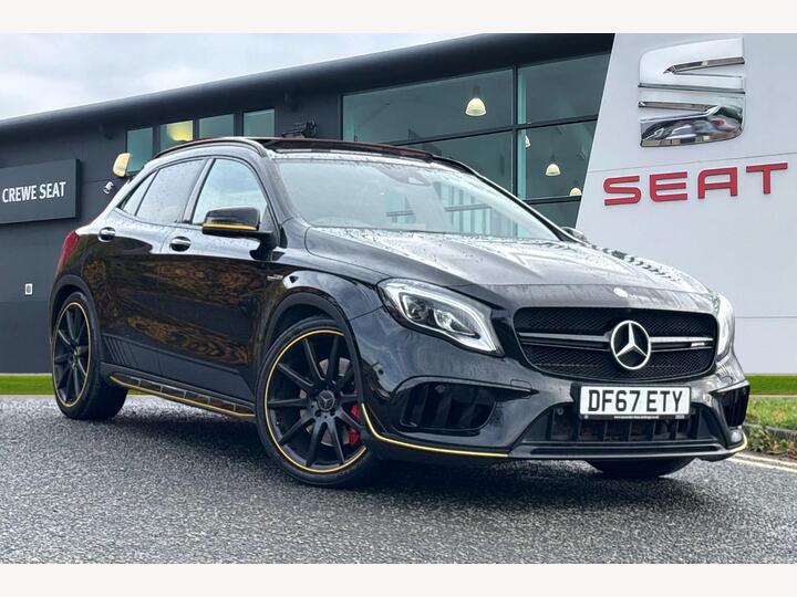 Mercedes-Benz GLA 2.0 GLA45 AMG Yellow Night Edition SpdS DCT 4MATIC Euro 6 (s/s) 5dr Mercedes-Benz GLA 2.0 GLA45 AMG Yellow Night Edition SpdS DCT 4MATIC Euro 6 (s/s) 5dr