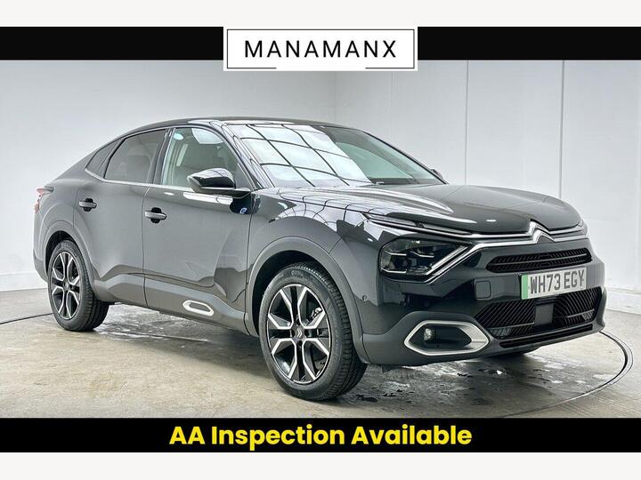 Citroen E-C4 X 50kWh MAX Fastback Auto 4dr (7.4kW Charger) Citroen E-C4 X 50kWh MAX Fastback Auto 4dr (7.4kW Charger)
