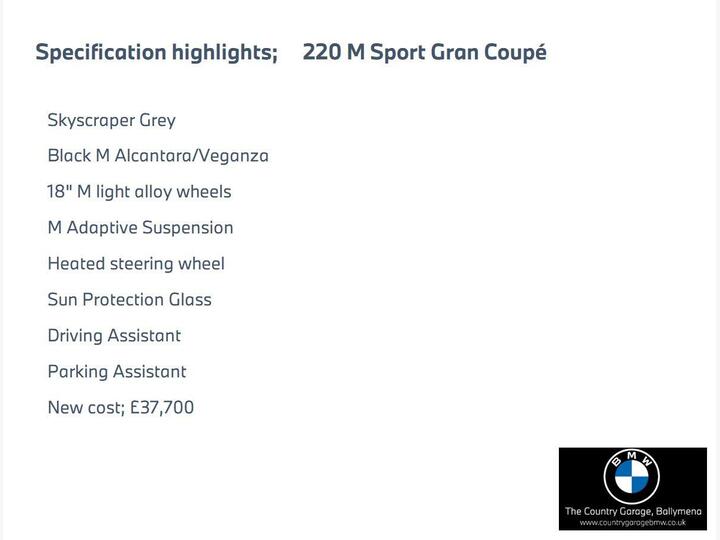 BMW 2 Series 1.5 220i MHT M Sport DCT Euro 6 (s/s) 4dr