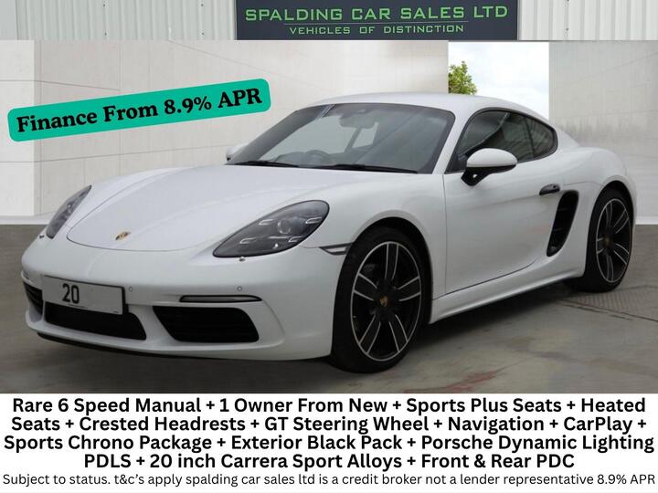 Porsche 718 Cayman 2.0T Euro 6 (s/s) 2dr