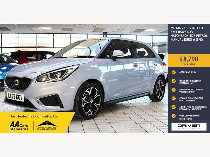 MG MG3 1.5 VTi-TECH Exclusive Nav Euro 6 (s/s) 5dr