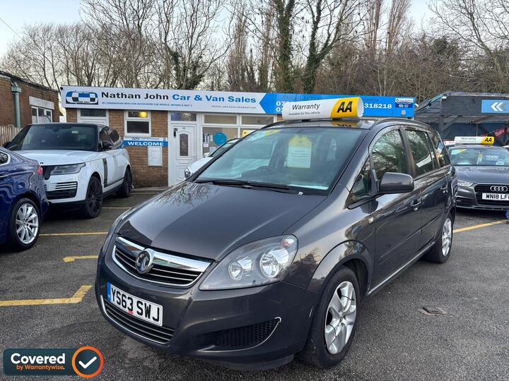 Vauxhall Zafira 1.8 16V Exclusiv Euro 5 5dr