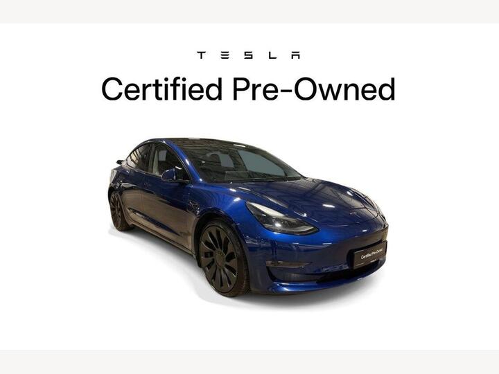 Tesla Model 3 (Dual Motor) Performance Auto 4WDE 4dr (Performance Upgrade)