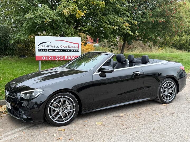 Mercedes-Benz E Class 2.0 E300h MHEV AMG Line (Premium) Cabriolet G-Tronic+ Euro 6 (s/s) 2dr Mercedes-Benz E Class 2.0 E300h MHEV AMG Line (Premium) Cabriolet G-Tronic+ Euro 6 (s/s) 2dr