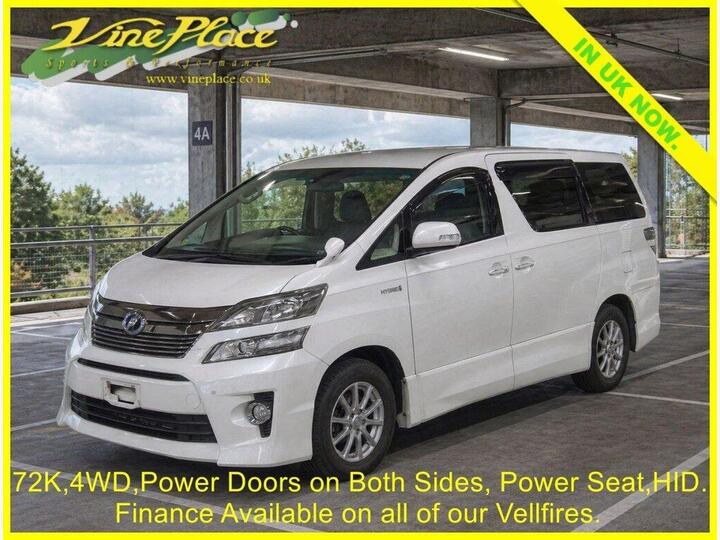Toyota VELLFIRE 2.4 Hybrid 4WD ZR, 7 Seats,Auto,72K Miles. ++FINANCE AT Www.vineplace.co.uk