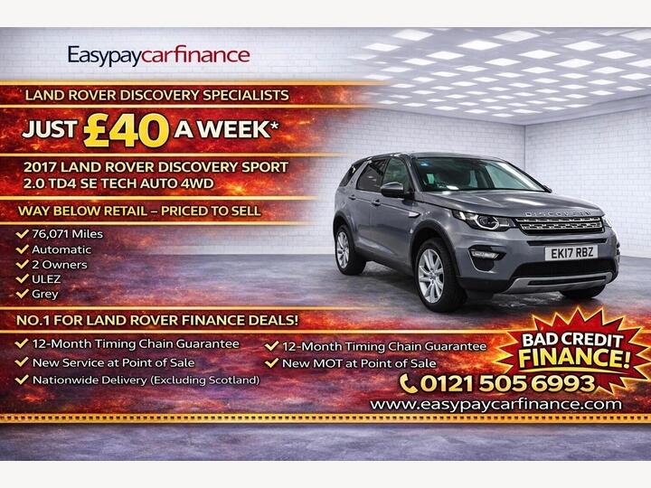 Land Rover Discovery Sport 2.0 TD4 SE Tech Auto 4WD Euro 6 (s/s) 5dr