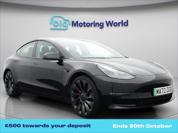 Tesla Model 3 (Dual Motor) Performance Auto 4WDE 4dr (Performance Upgrade)