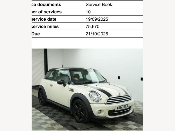 MINI Hatch 1.6 Cooper Baker Street Euro 6 (s/s) 3dr