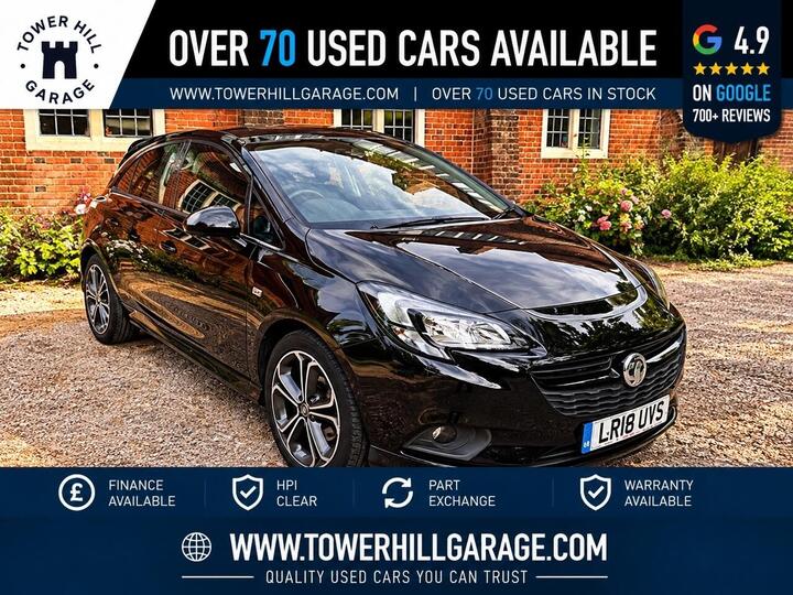 Vauxhall Corsa 1.4i Turbo Black Edition Euro 6 (s/s) 3dr