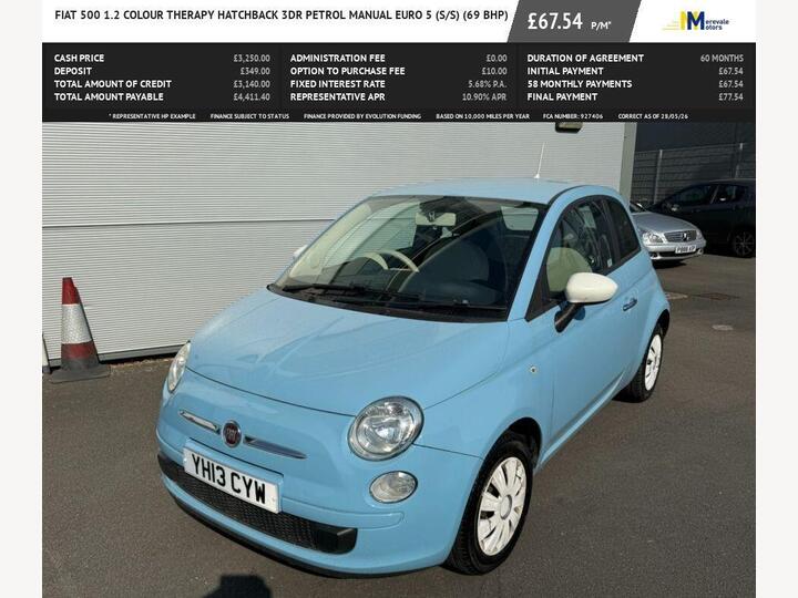 Fiat 500 1.2 Colour Therapy Euro 5 (s/s) 3dr